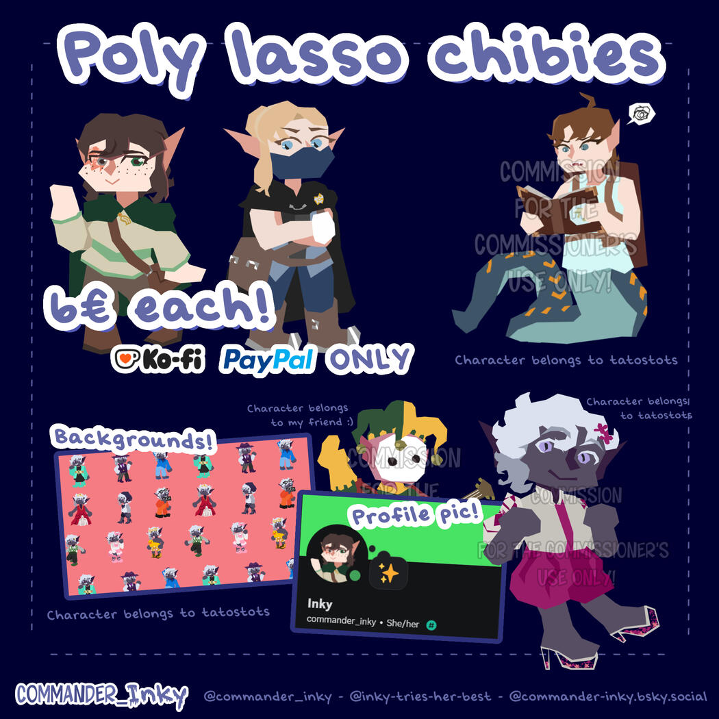 Commisshion sheet for poly-lasso chibies